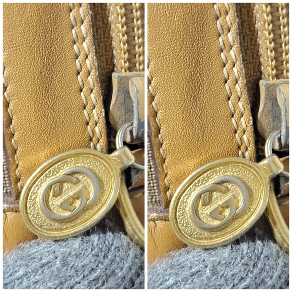 Authentic GUCCI Vintage Micro GG Canvas Boston Bag Beige/Brown - Picture 8 of 14